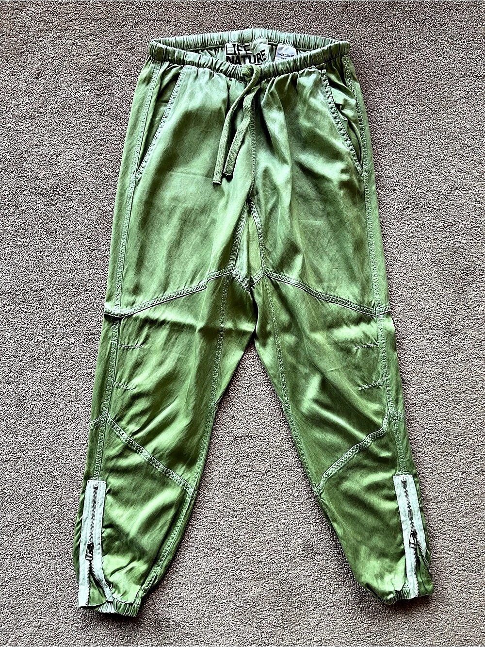 Free City Joshua Tree Parachute Satin Jumppant Pants Size Small